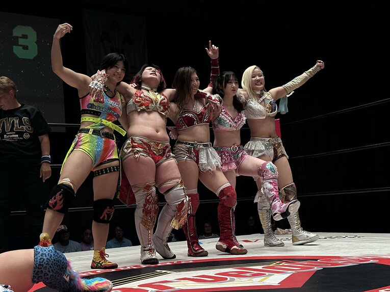 マーベラスとの対抗戦に勝利したマリーゴールドの選手たち