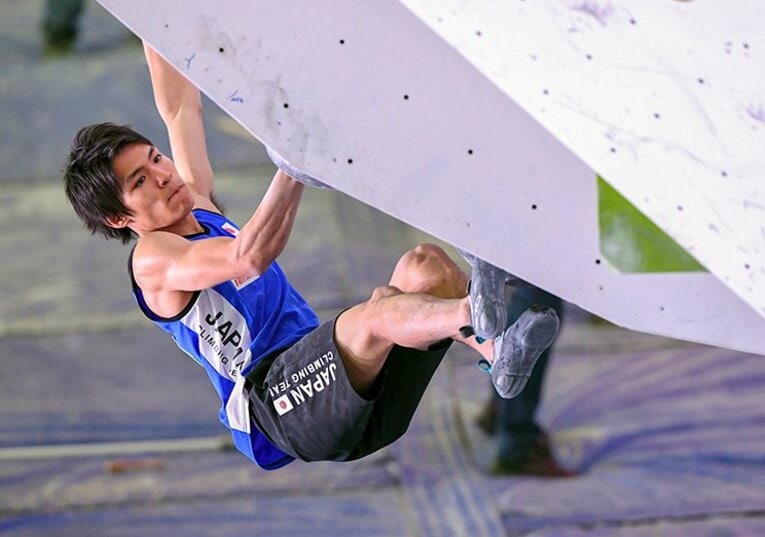 ボルダリングW杯 ロシア・モスクワ大会で今シーズン初優勝を飾った楢﨑智亜。