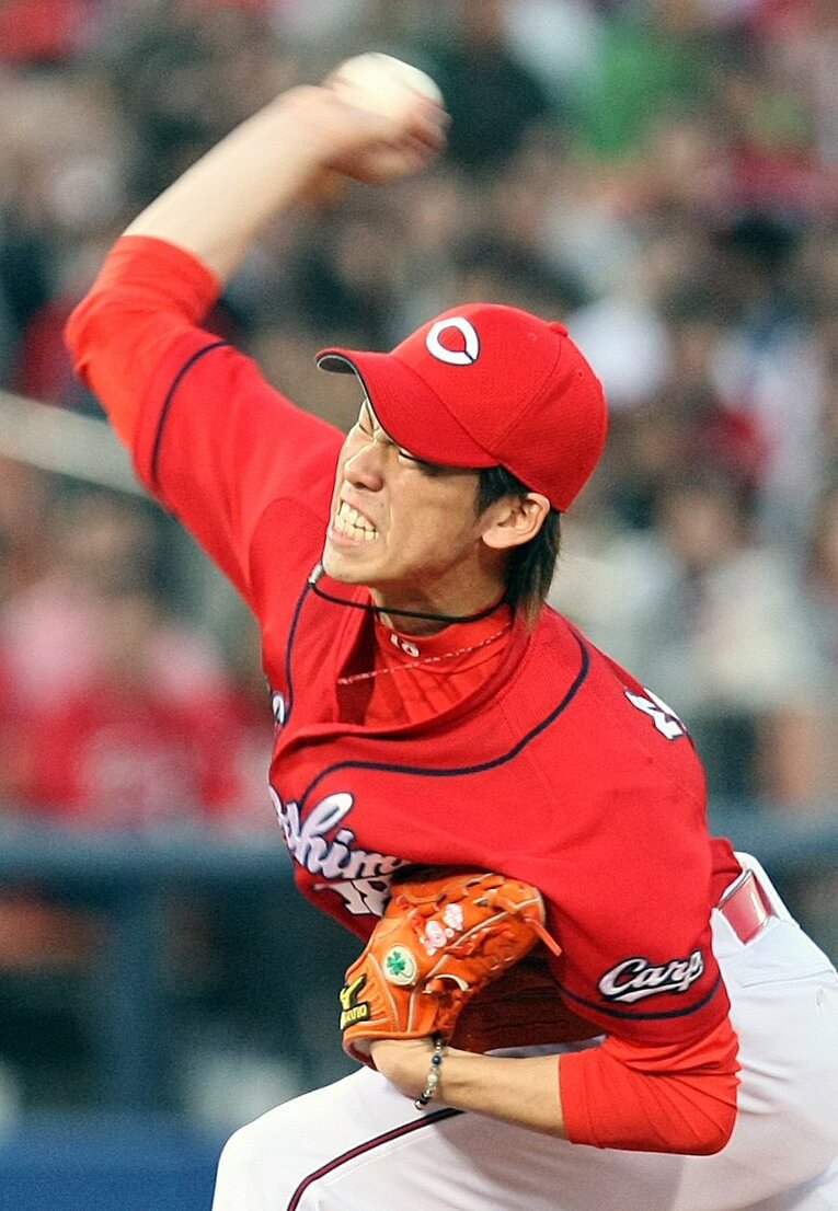 2010年の広島・前田健太　©JIJI PRESS