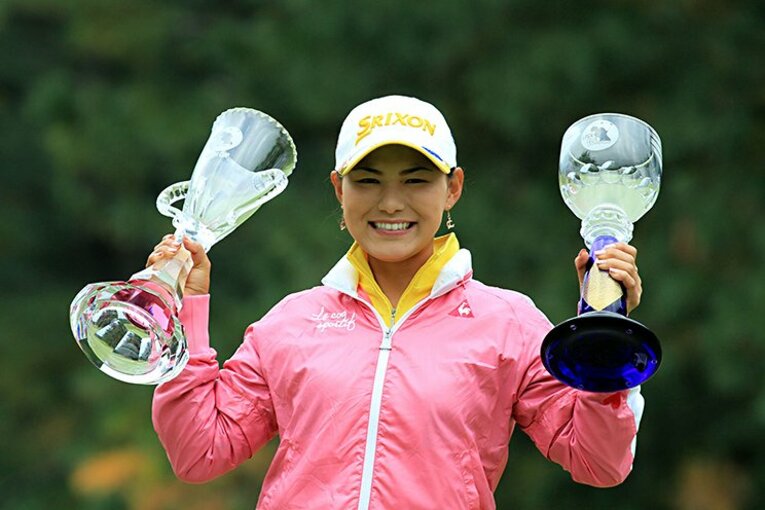 2009年最終戦のLPGAツアー選手権優勝で優勝し、逆転で賞金女王に輝いた ／ photograph by AFLO