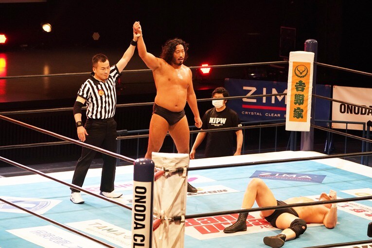 ゲイブリエル・キッドに勝った辻陽太　©Essei Hara