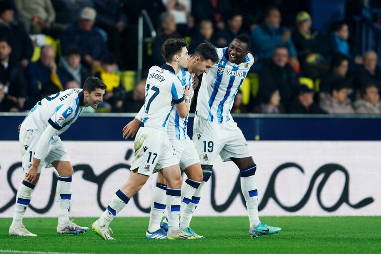 試合を決定づける3点目を奪ったスビメンディ　©Daisuke Nakashima