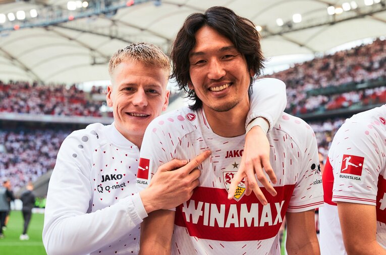 リーグ2位と躍進したシュツットガルト。出場機会が限られた原口だが、多くを学ぶ時間でもあったと振り返っている ／ photograph by Taisei Iwamoto