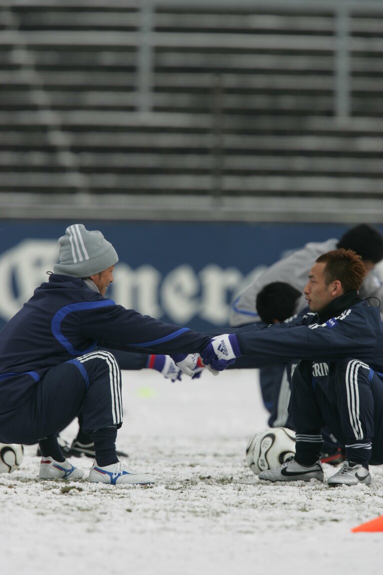 小野伸二、柳沢敦（2006年ドイツ合宿）©︎Naoya Sanuki