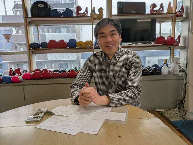 那須川天心vs.エストラーダの一戦を徹底解説した元WBA世界スーパーフライ級王者の飯田覚士氏　©️Toshio Ninomiya