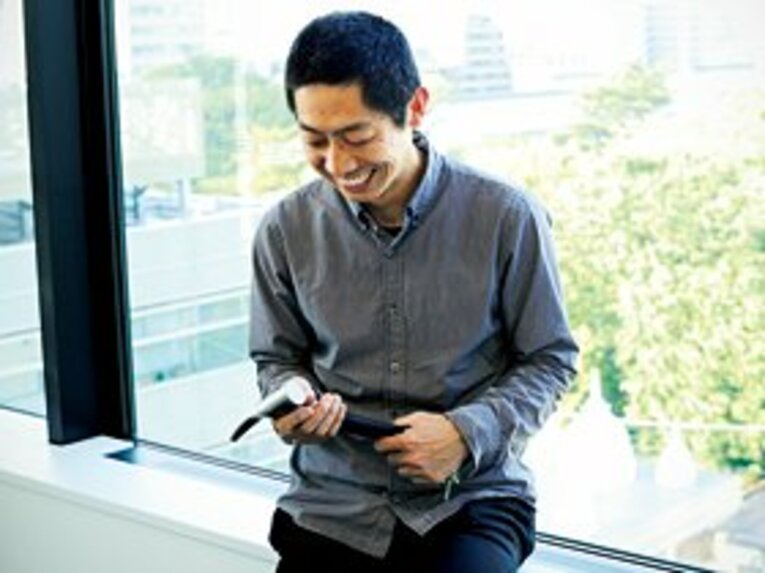 神谷浩之さん　37歳、入社7年目。沢登り担当。