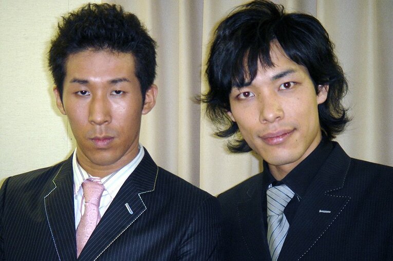 15年前の若かりし麒麟 ／ photograph by KYODO