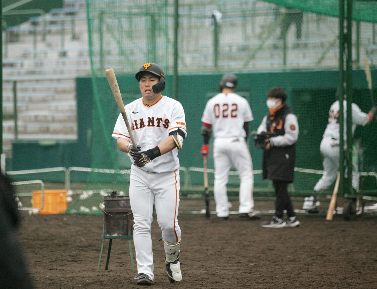 ドラフト1位で高松商業から入団した浅野。1年目でどれだけプロの世界に順応できるか　©︎JIJI PRESS