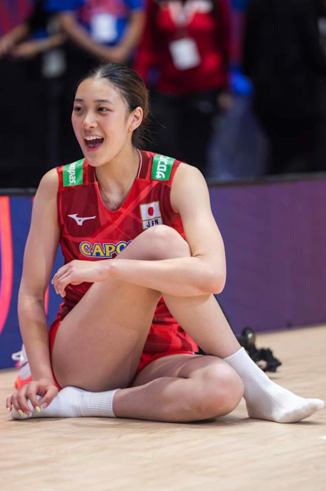 SVリーグのベスト6と最優秀新人賞に選出されたOH佐藤淑乃(23歳/NECレッドロケッツ川崎)©︎Volleyball World