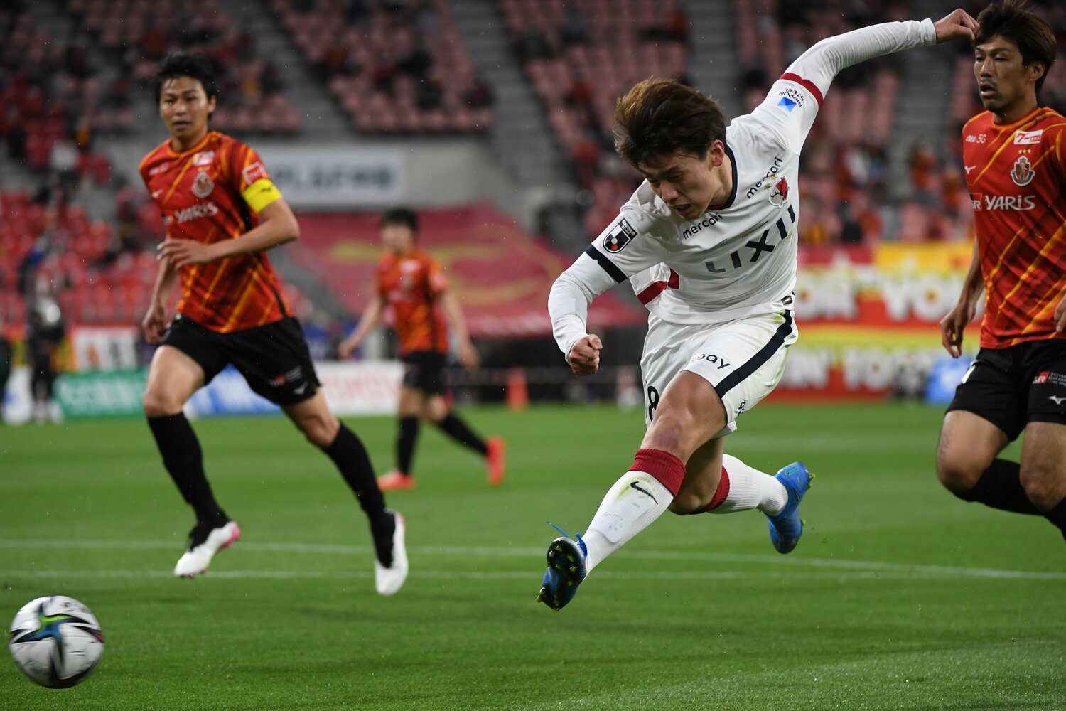 フィジカル的にも大きく成長した上田だが、考えながらプレーするスタイルは変わらないという　©Getty Images