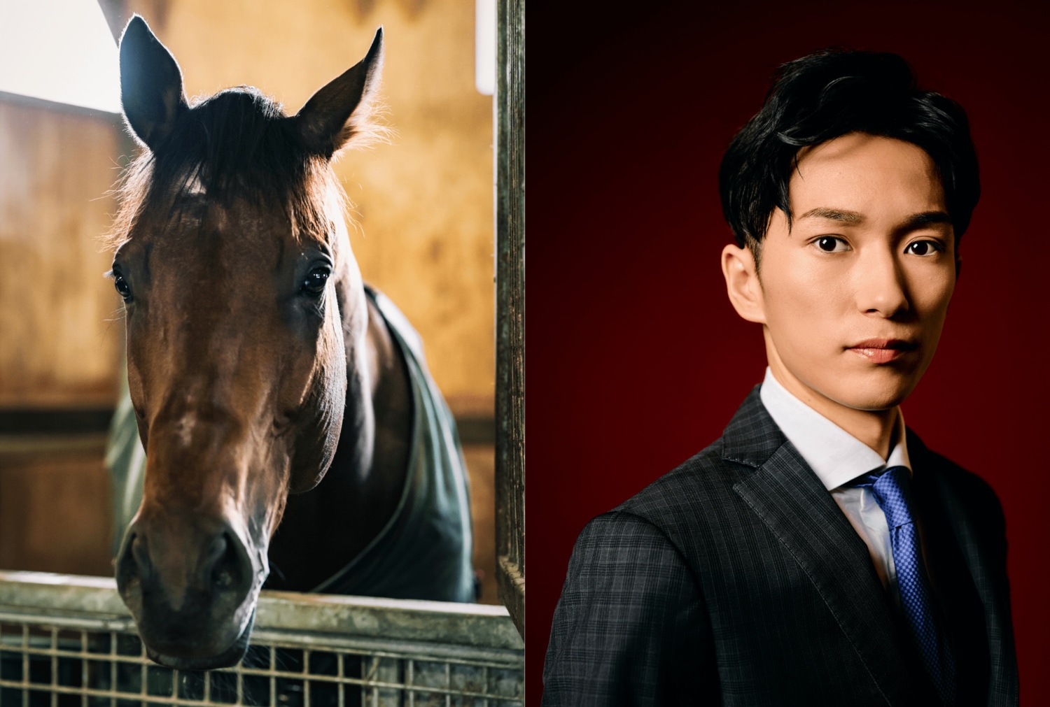 JRA年度代表馬に選ばれたフォーエバーヤング（左）。坂井瑠星騎手（右）とのコンビでGⅠ級5勝を記録。©Kiichi Matsumoto