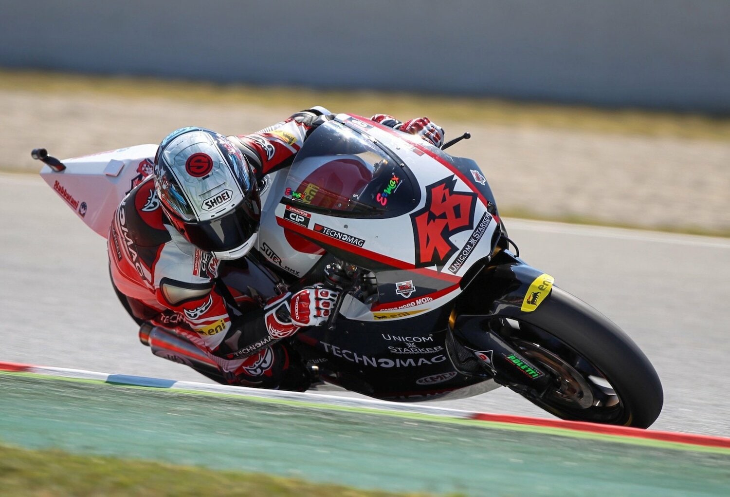 Moto2初年度、カタロニアGPでの富沢祥也の走り　©Satoshi Endo