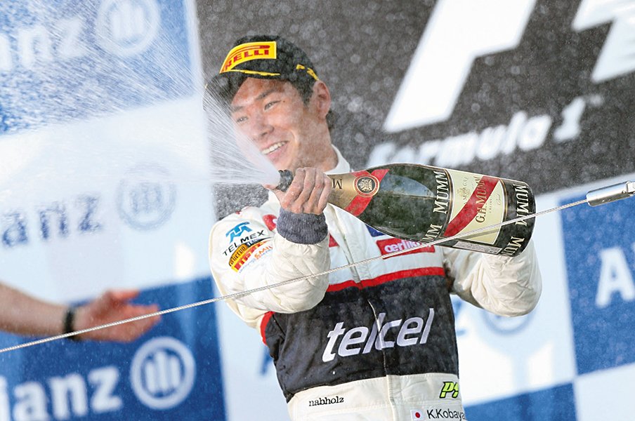 日本人ドライバー表彰台の記憶［2012.10.7 日本GP］小林可夢偉「ついに輝いた原石」＜Number Web＞ photograph by AFLO