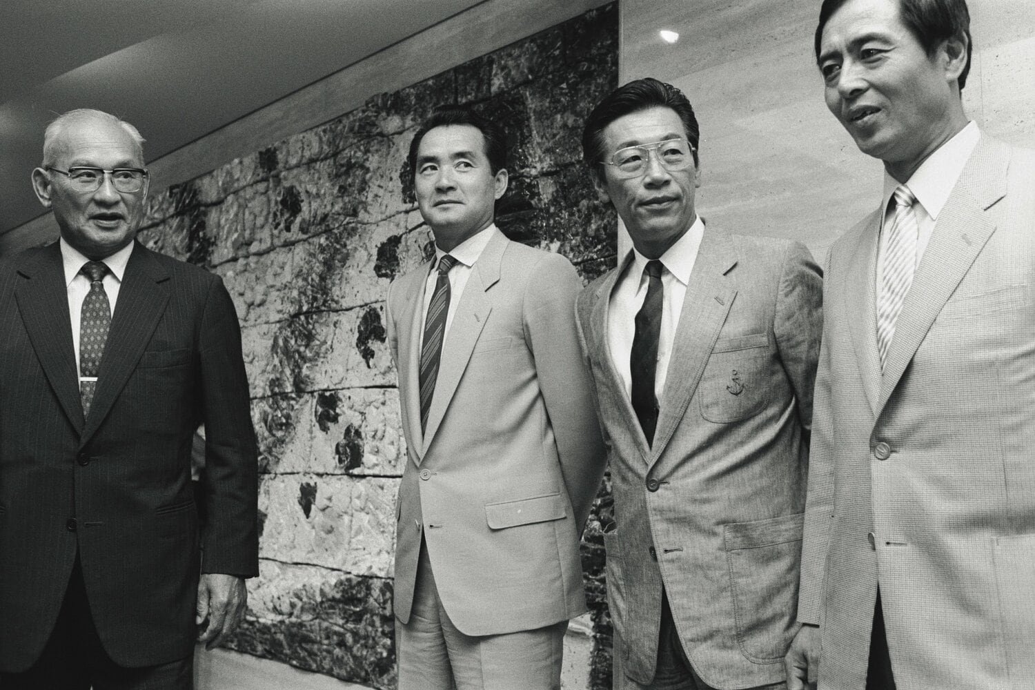 巨人軍の歴代監督たち。左から川上哲治、長嶋茂雄、藤田元司、王貞治　©BUNGEISHUNJU