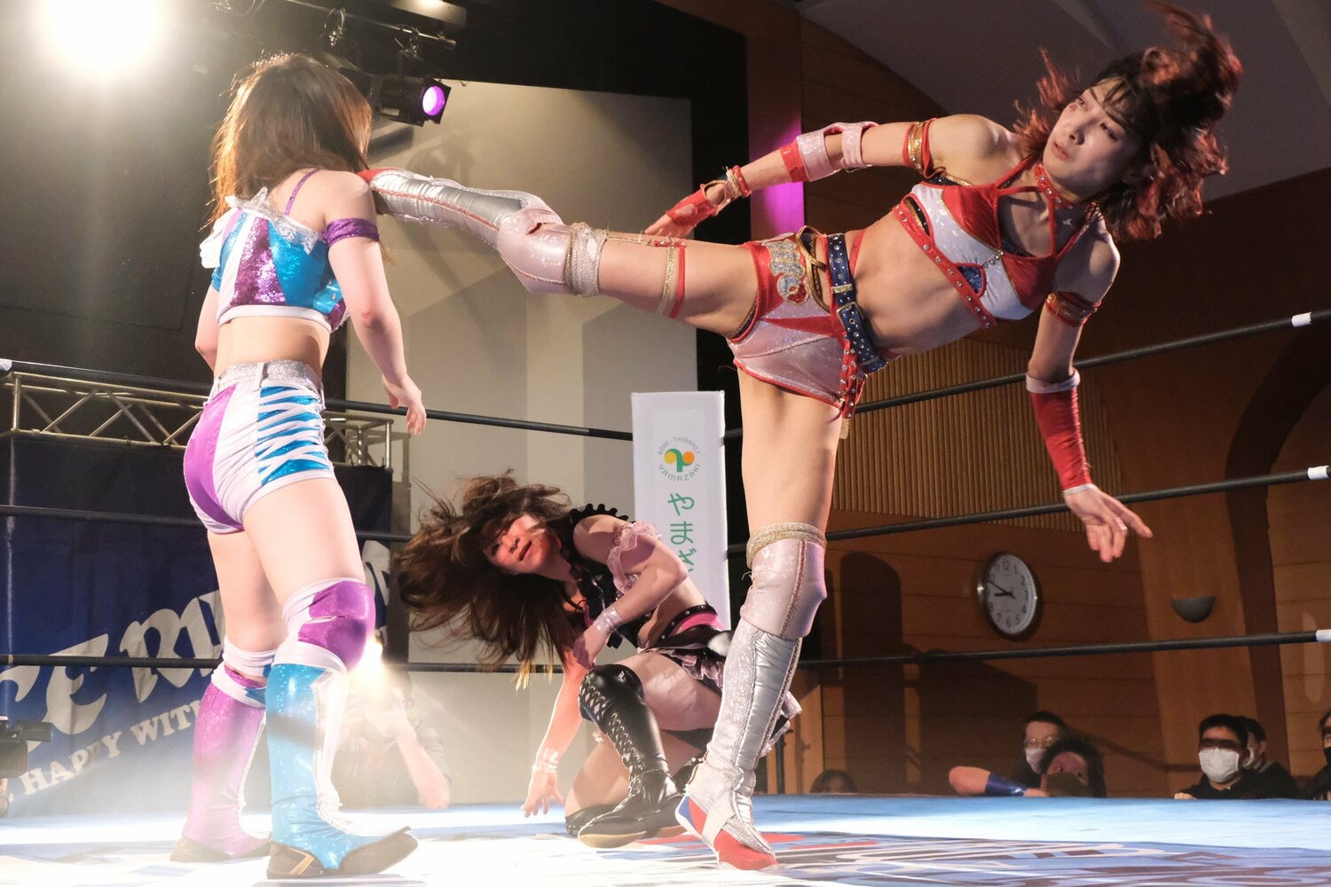 『P's Party』最終戦ではメインイベントで春輝つくしとタッグを結成　©Norihiro Hashimoto