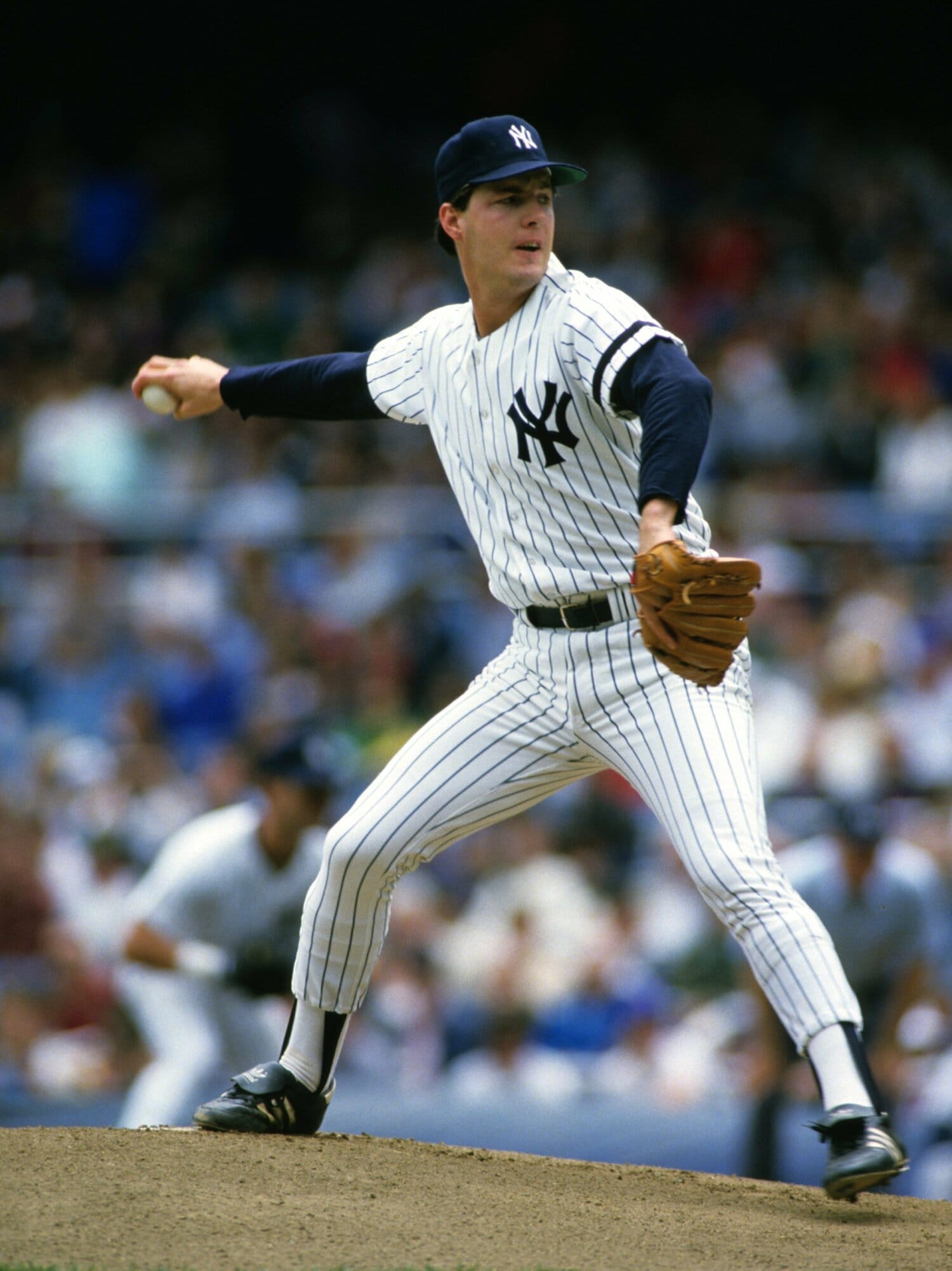 ヤンキース時代（1986～87年）のボブ・テュークスベリー。その後カブス、カージナルスと移籍していくが1990年まではマイナー降格するなどなかなか活躍できなかった　©Getty Images