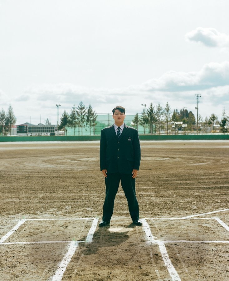 花巻東高校のグラウンドにて　©︎Naoki Muramatsu