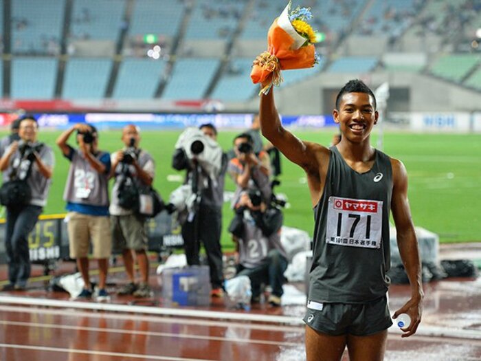 18歳サニブラウンの持つコメント力。世界選手権で今度は何をしゃべる？＜Number Web＞ photograph by Takashi Shimizu