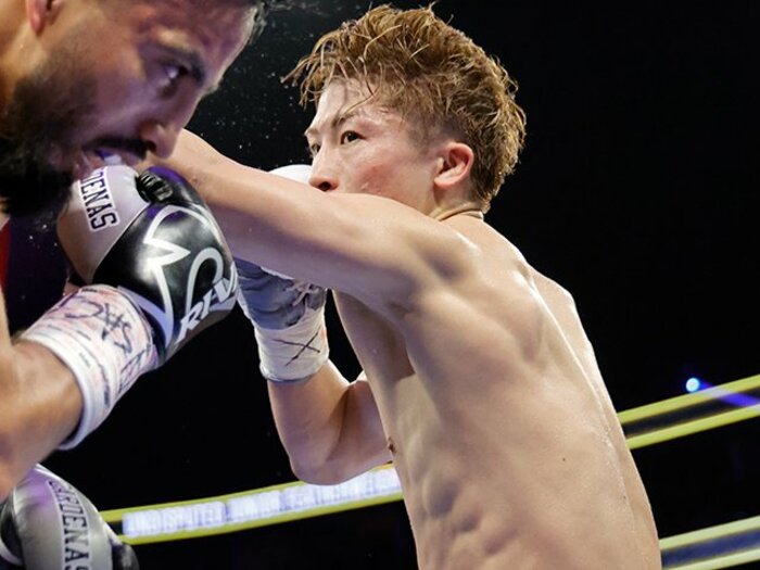 「イノウエは手が下がる瞬間が」井上尚弥が出血“異変をもたらす急所”は左フックなのか…カルデナスとネリの一撃に「寿命が縮まった」じつはドネアも＜Number Web＞ photograph by Steve Marcus/Getty Images