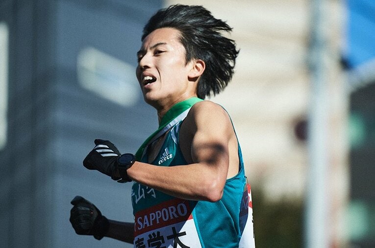 青学大・湯原慶吾 ／ photograph by Yuki Suenaga