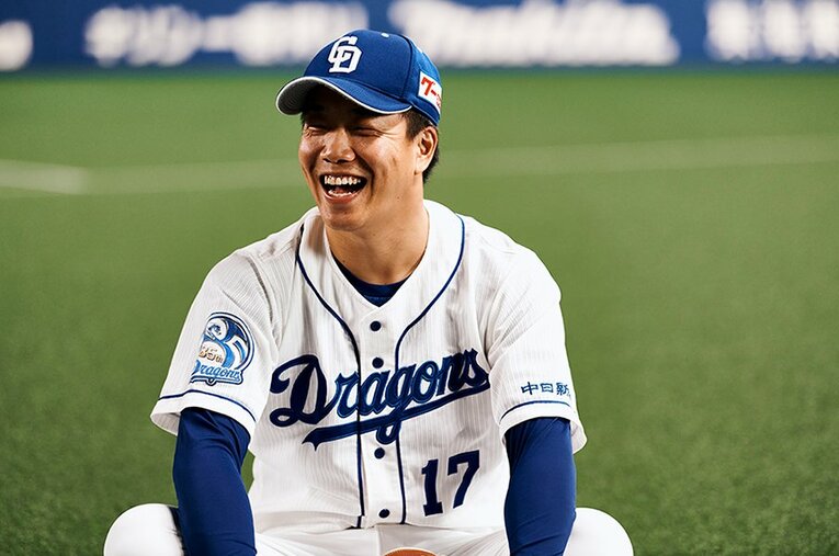 交通事故で父を失った経験をもつ中日・柳裕也。今年から“あるプロジェクト”をスタートさせた ／ photograph by Ichisei Hiramatsu