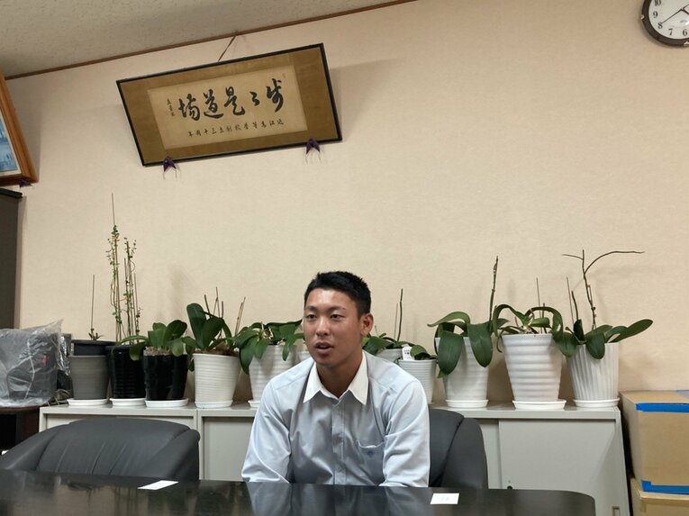 今秋取材時の山田　©Number Web