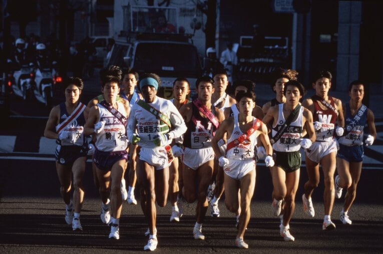 96年の72回大会1区。出場枠は15校だった　©JMPA