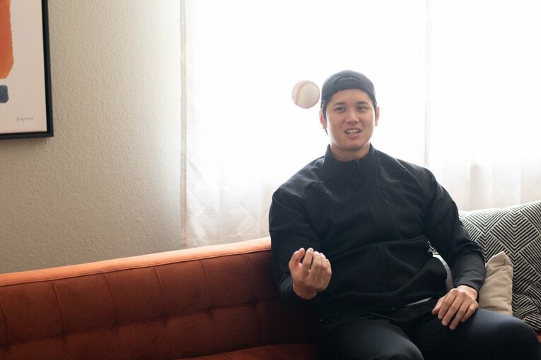 米アリゾナ州でキャンプを行うエンゼルス。今回のNumber最新号ロングインタビューはアリゾナのスタジオで行った　©Nanae Suzuki