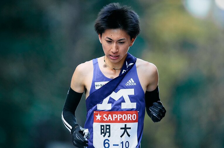 明大・長倉奨美 ／ photograph by Yuki Suenaga