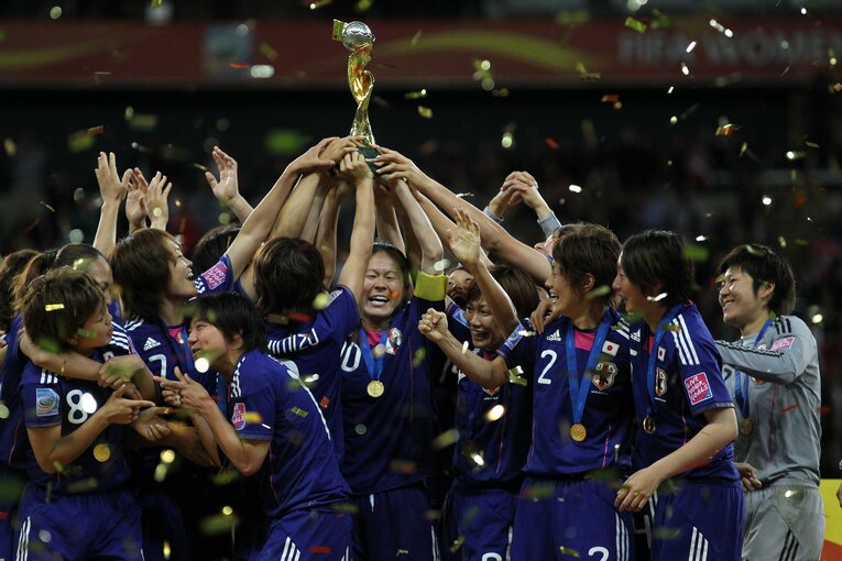2011年W杯で世界一に輝いたなでしこジャパン　©Getty Images