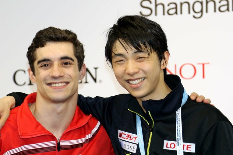 2015年の世界フィギュアにて2人が見せた眩しいほどの笑顔　©AFLO