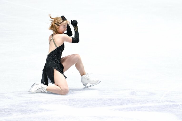 NHK杯、坂本花織のフリー演技　©︎Asami Enomoto