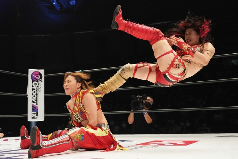 7月31日の『5★STAR GP』。林下詩美vs朱里