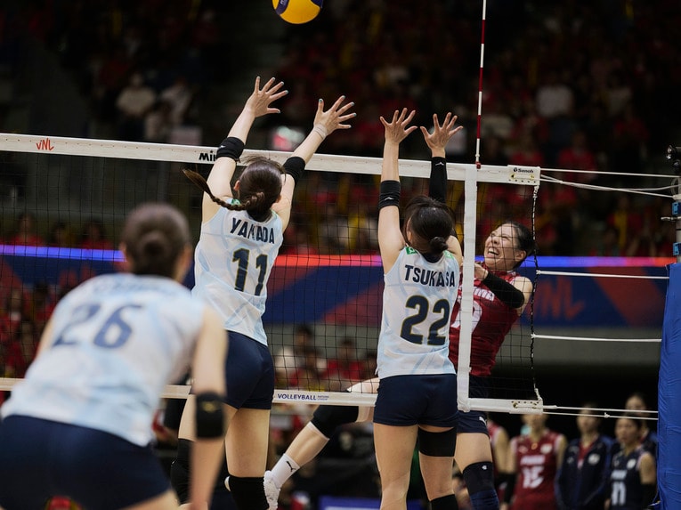 バレーボールネーションズリーグ 韓国戦　©︎Yuki Suenaga