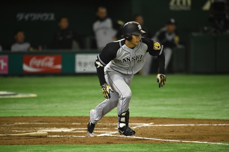 阪神時代の高山俊　©BUNGEISHUNJU