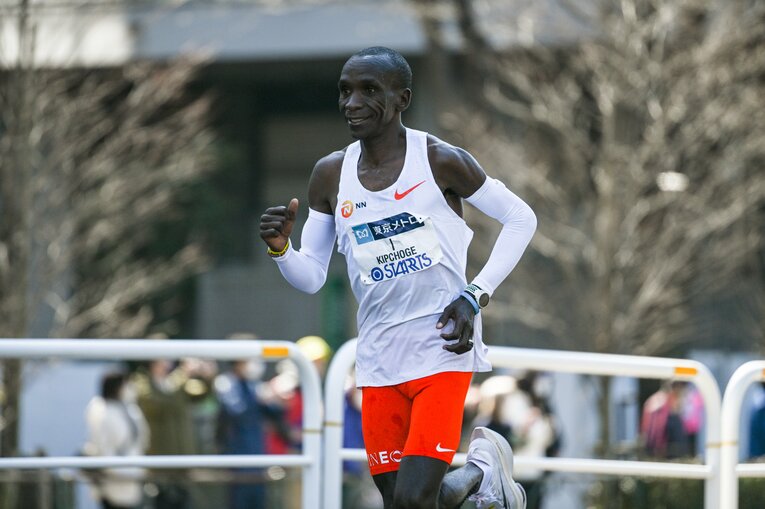 現世界記録保持者のキプチョゲは現在37歳　©Getty Images