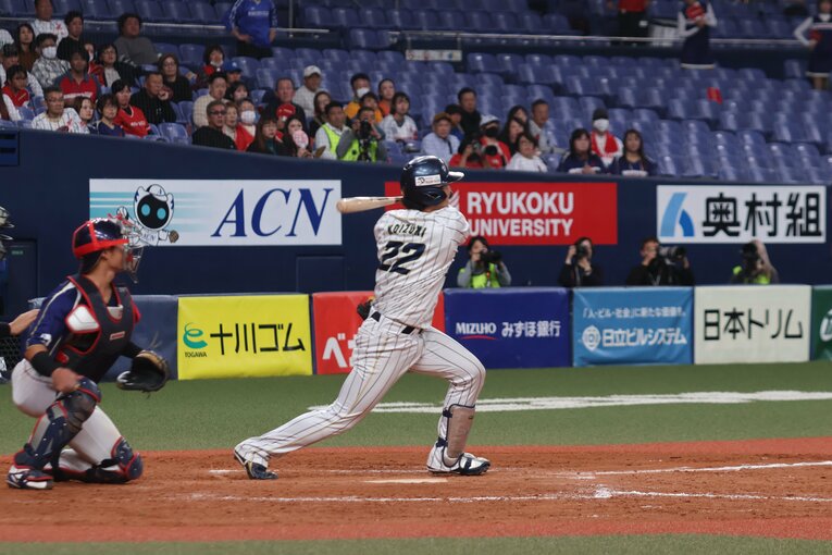 日本選手権では代打での登場　©Fumi Sawai