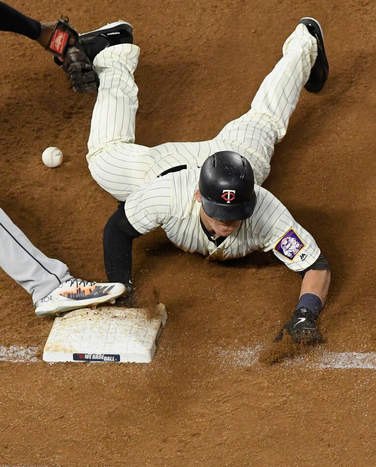 ツインズ移籍以降も全力プレーを継続　©Getty Images