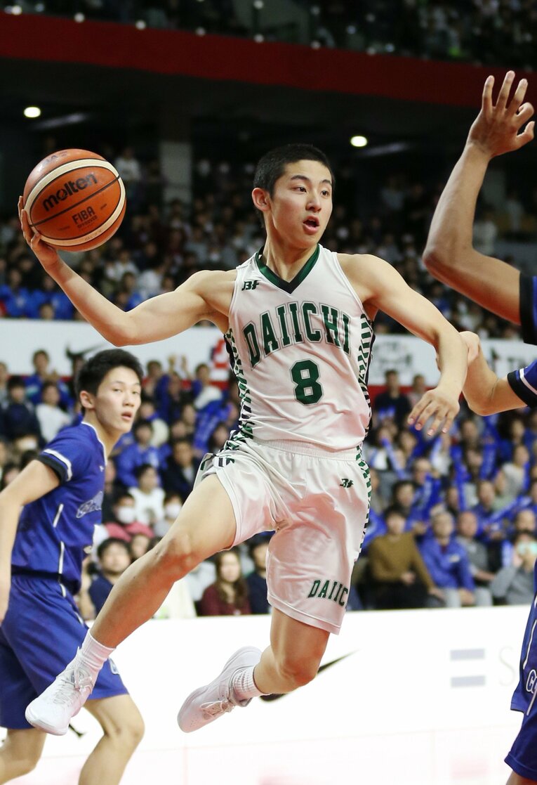 福岡第一高時代の河村　©JIJI PRESS