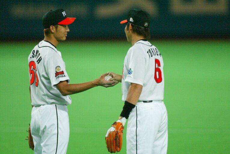 現役（ダイエー）時代の斉藤和巳　©BUNGEISHUNJU