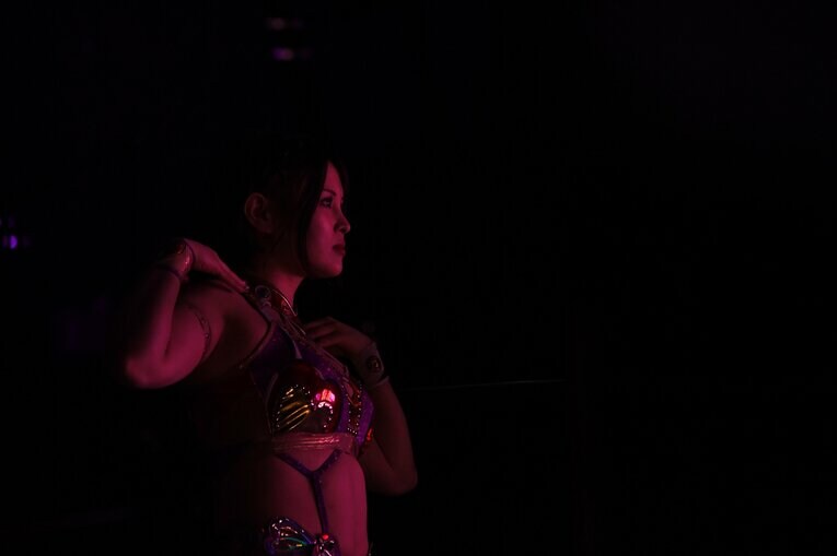 2023年1月20日、高橋奈七永との「パッション注入マッチ」に臨む月山和香