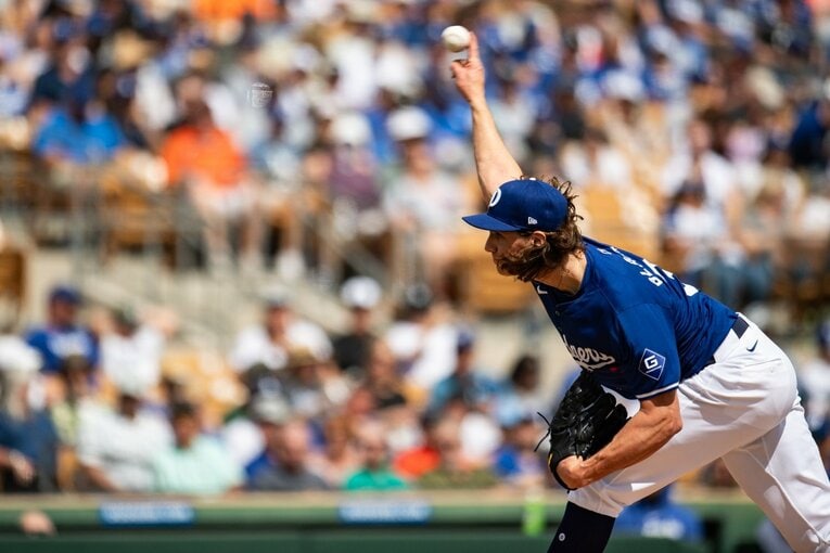 【ドジャースの新しい仲間たち】新エース候補グラスノーの豪快な投球フォーム　©Nanae Suzuki