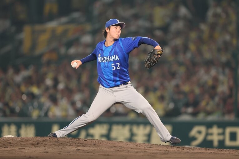 今季、復活の投球を見せている浜地　©JIJI PRESS