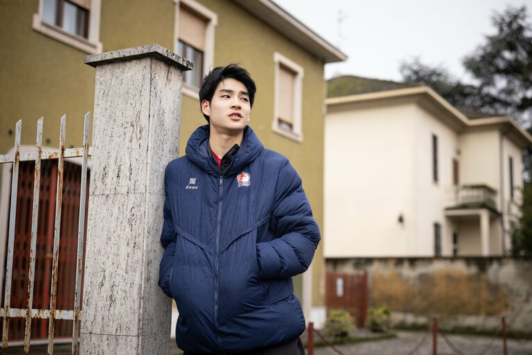 現在は帰国し、東京グレートベアーズの活動に帯同している川野。高校の卒業式を終えたら、再びイタリアに渡欧する予定だという　©︎Takahisa Hirano