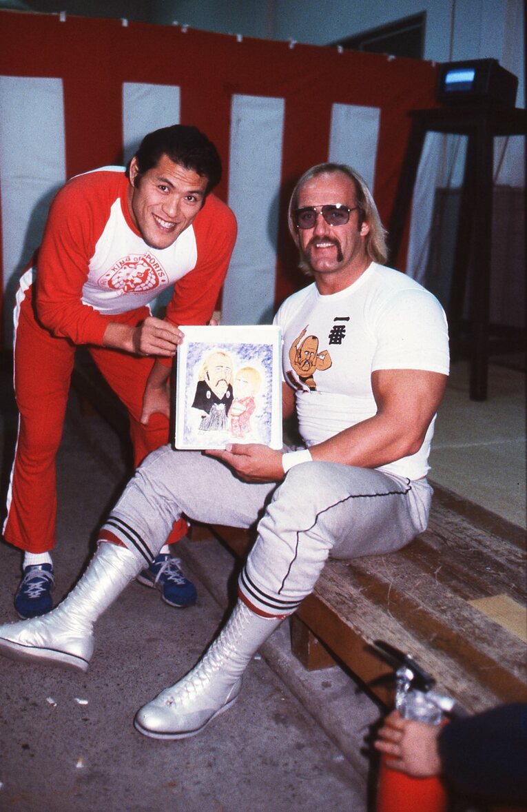 ホーガンと猪木　©Moritsuna Kimura