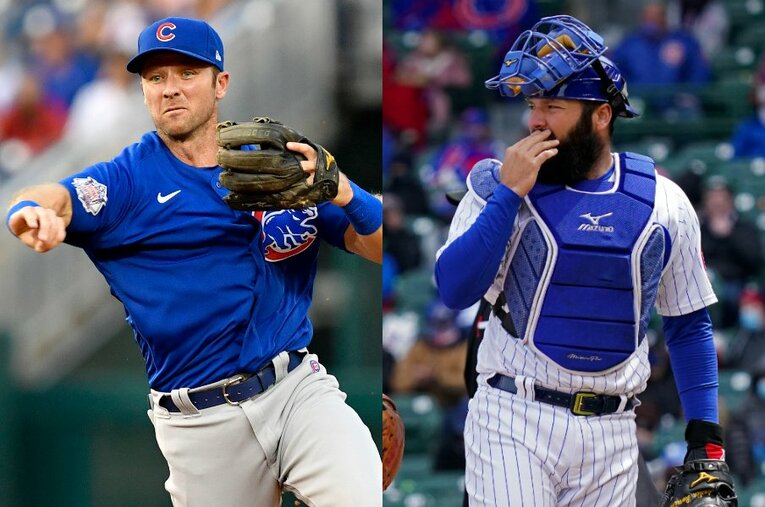 兄・アンドリュー（左）は背番号24、弟・オースティンが25と隣り合った数字を身に着けている ／ photograph by Getty Images