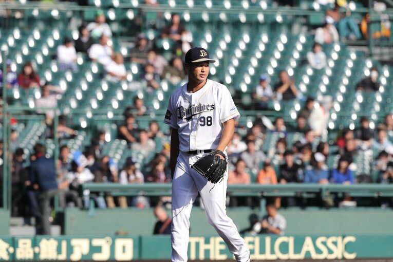 2016年11月12日、甲子園での12球団合同トライアウトに参加した大田阿斗里（当時27歳）　©Sankei Shimbun