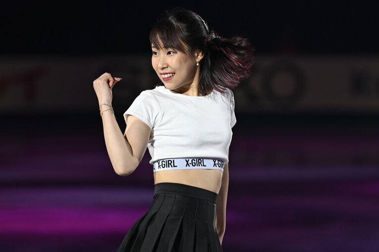 三原舞依のエキシビションでの演技　©Asami Enomoto