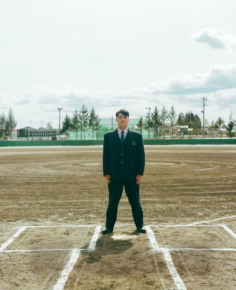花巻東高校のグラウンドにて　©︎Naoki Muramatsu