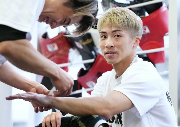 12月15日、井上尚弥の公開練習　©Naoki Fukuda